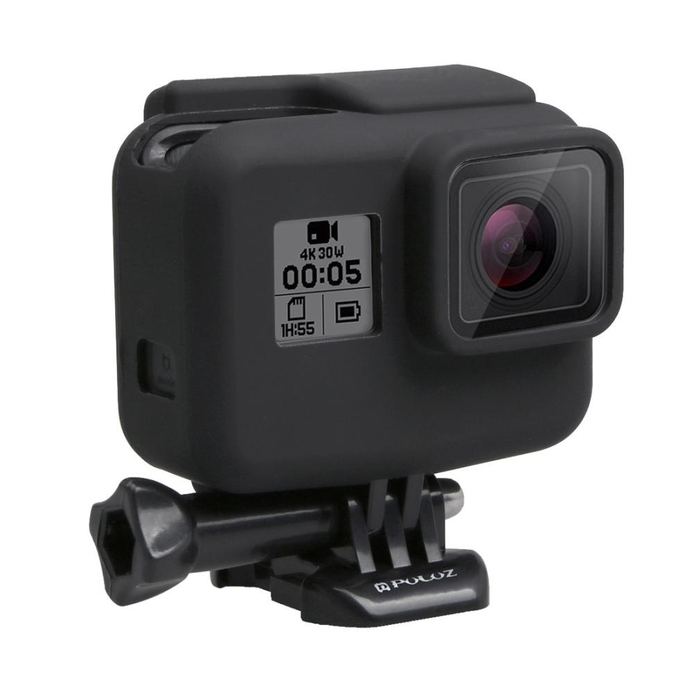 Puluz Silikonskydd med linsskydd för GoPro Hero(2018) 5/6/7 Black