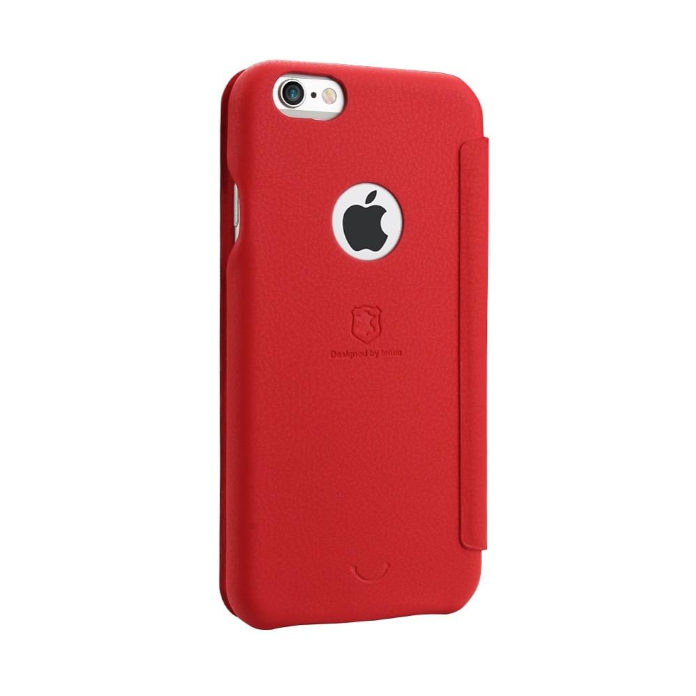 Lenuo Plånboksfodral för iPhone 6/6s - Röd