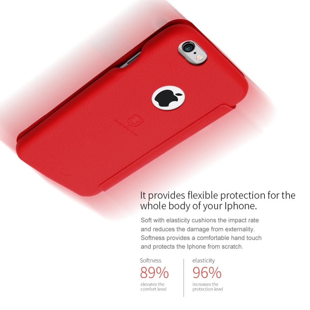 Lenuo Plånboksfodral för iPhone 6/6s - Röd