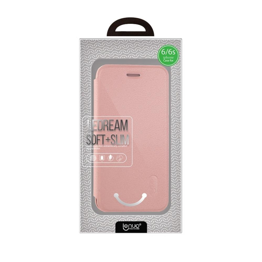 Lenuo Plånboksfodral för iPhone 6/6s - Rosa