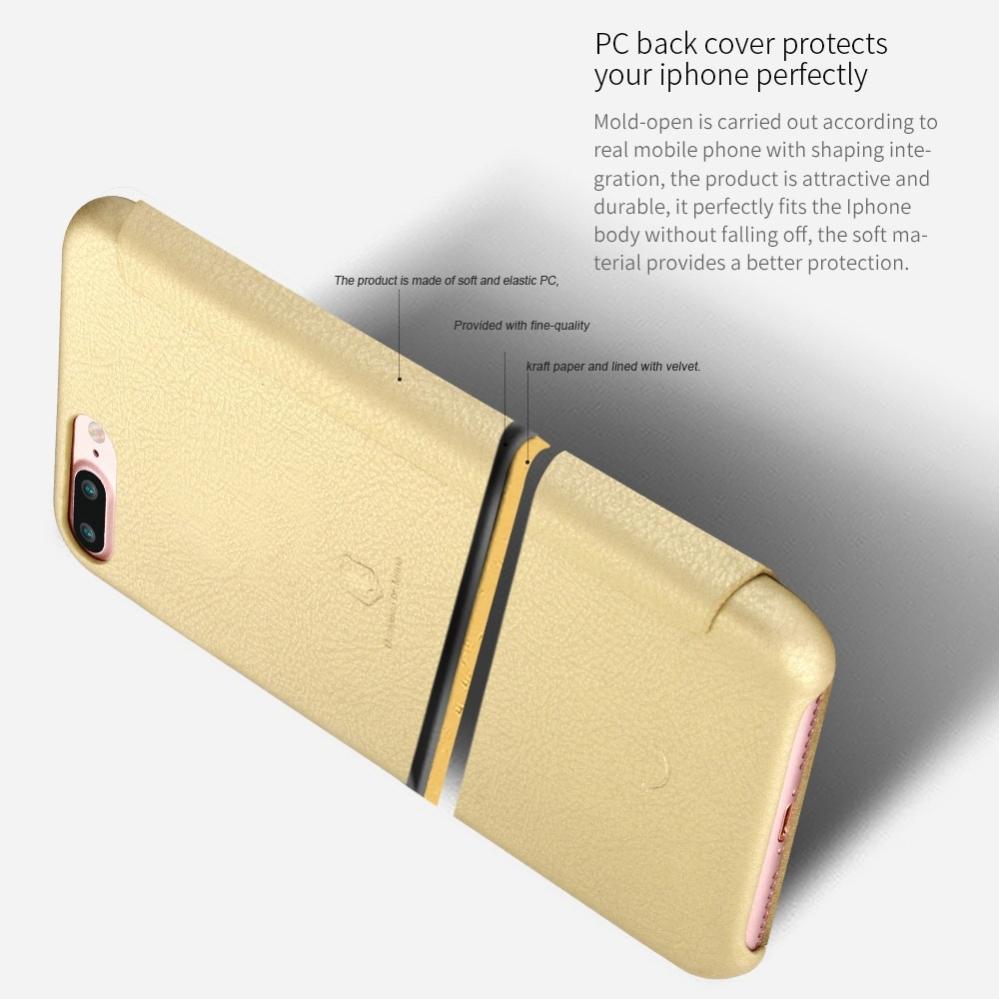  Lenuo Plånboksfodral för iPhone 7 Plus/ 8 Plus - Röd