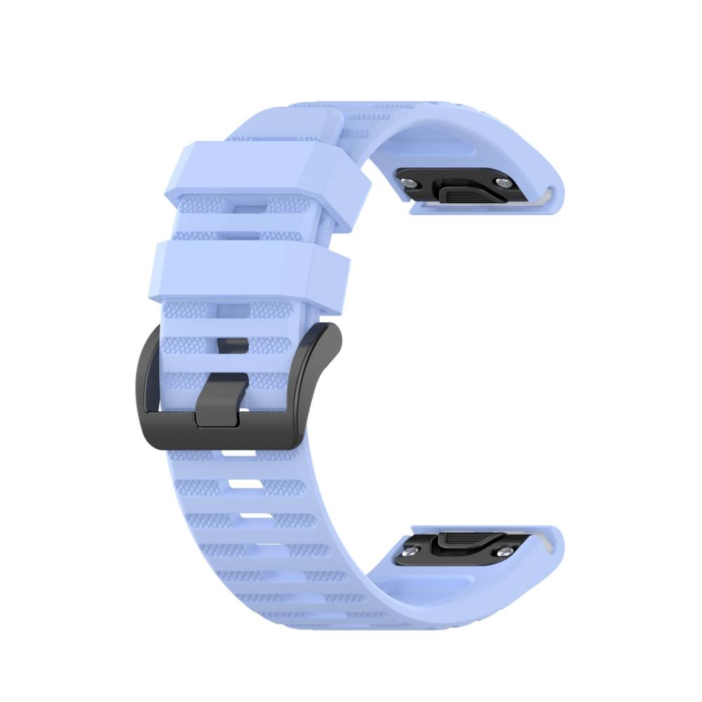 Silikonarmband Ljusblå för Garmin Fenix 5X/6X/7X 26mm