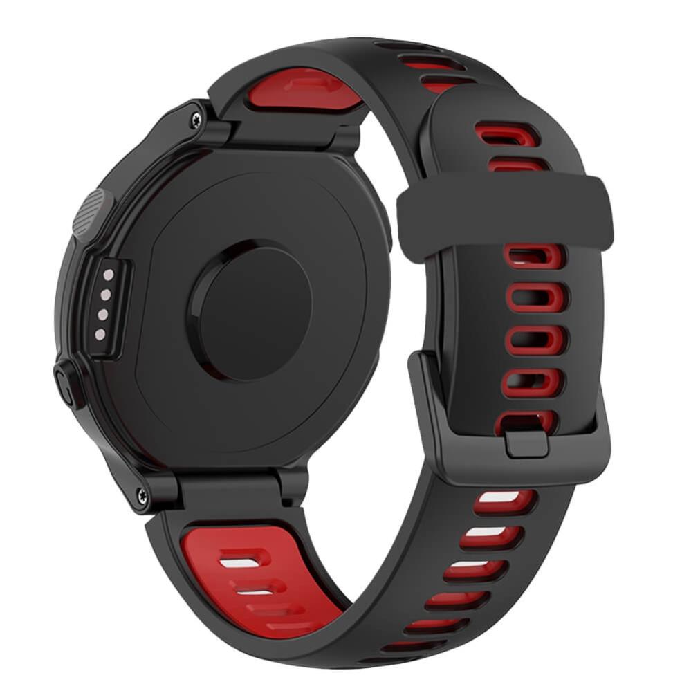 Silikonarmband Svart & Röd för Garmin Forerunner 230/ 235/ 620/ 630/ 735XT