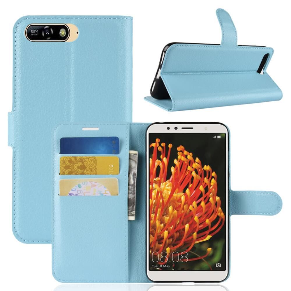 Plånboksfodral för Huawei Y6 (2018) Ljusblå