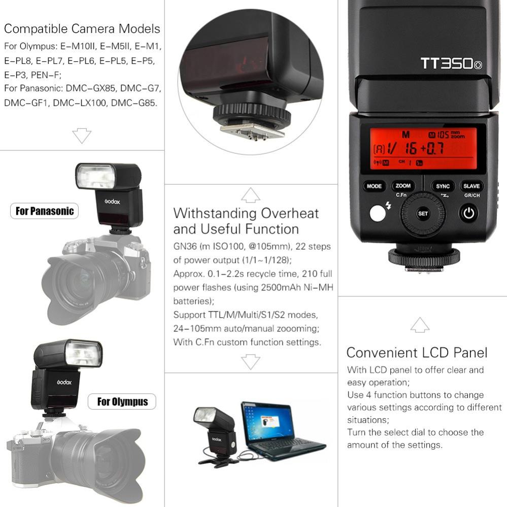  Godox TT350O Mini Thinklite TTL Speedlight