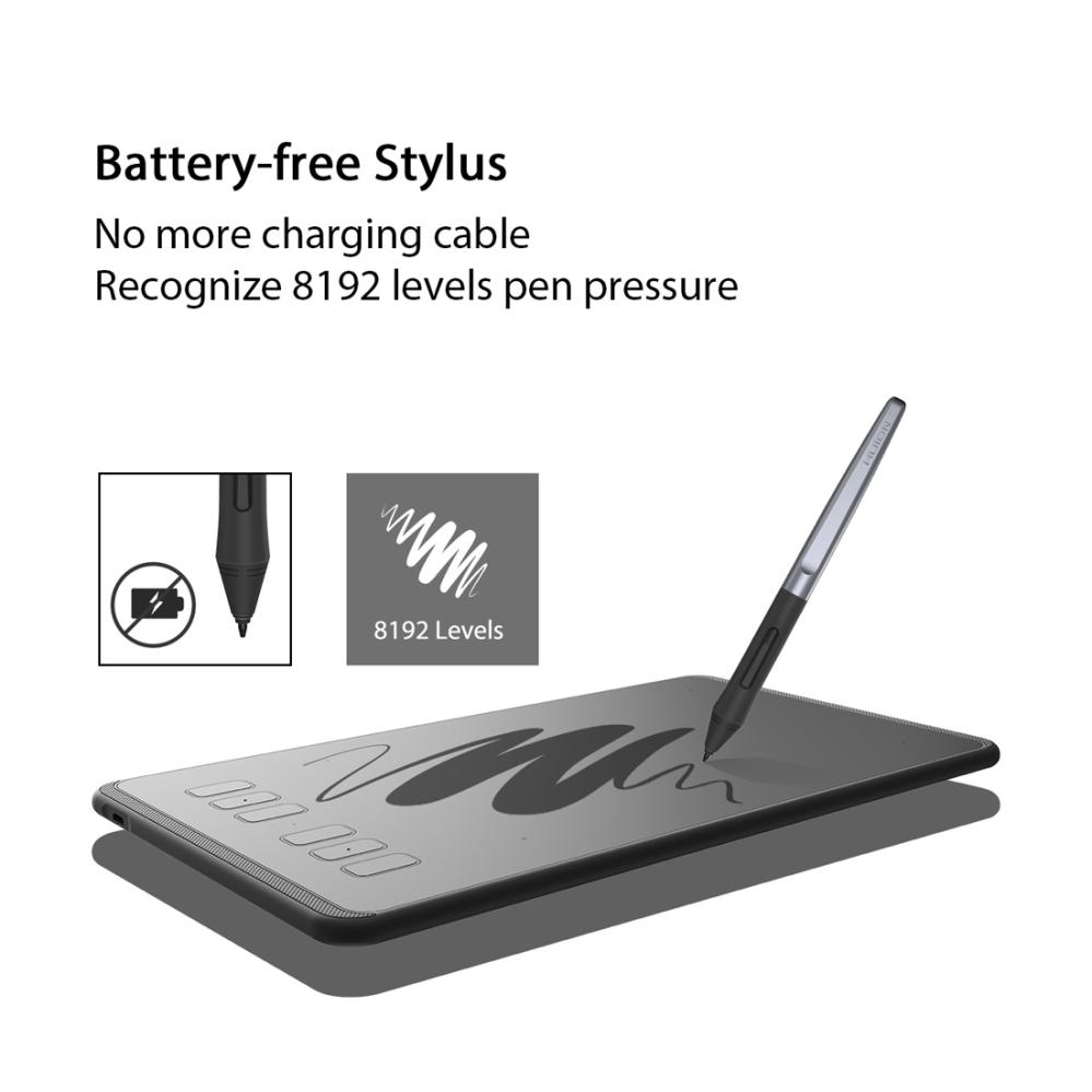 Ritplatta 26x14.8cm - HUION Inspiroy series H640P 5080LPI