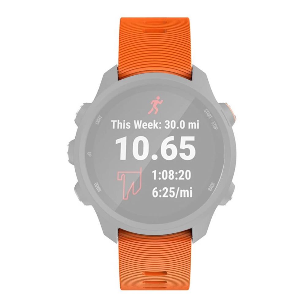 Silikonarmband Orange för Garmin Forerunner 245/645