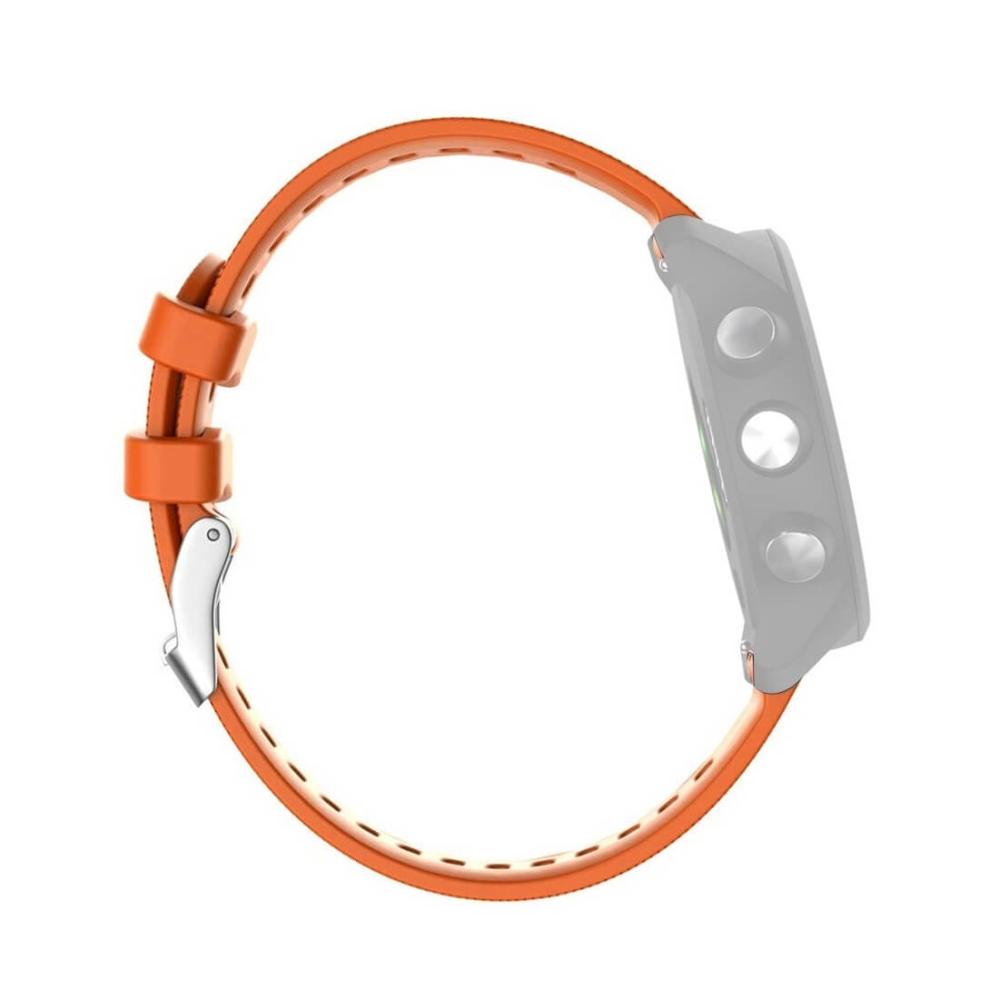 Silikonarmband Orange för Garmin Forerunner 245/645