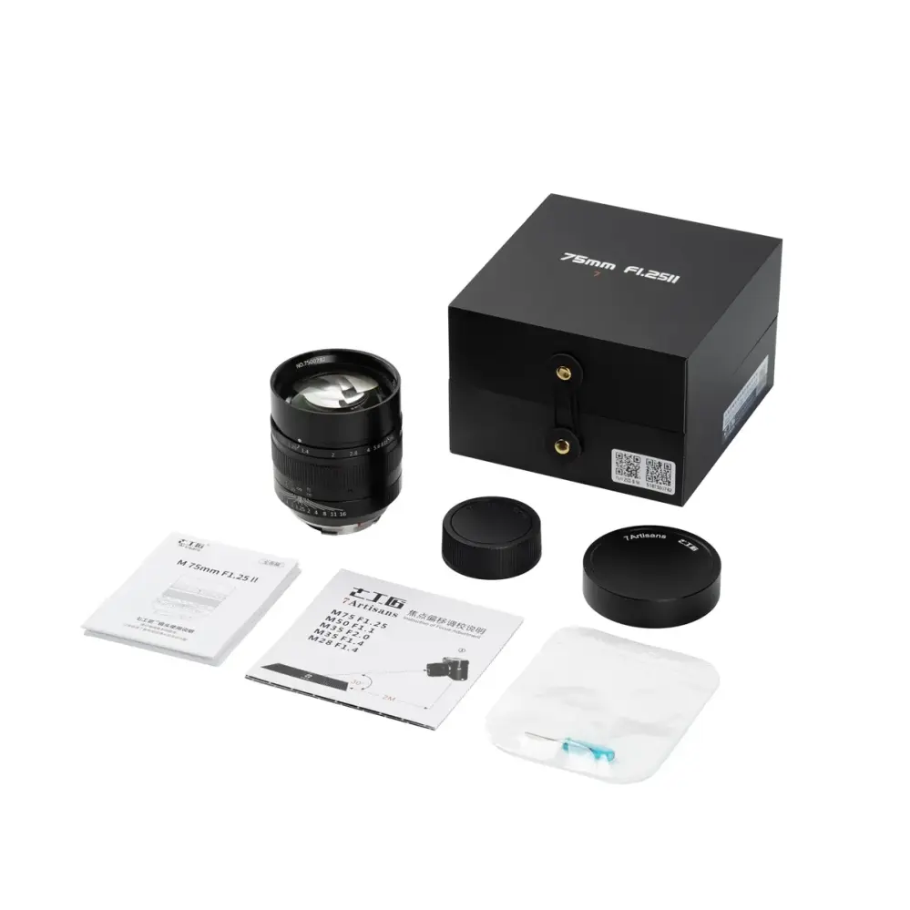  7Artisans 75mm f/1,25 II för Leica M från Kamda – snabb leverans och trygg e-handel