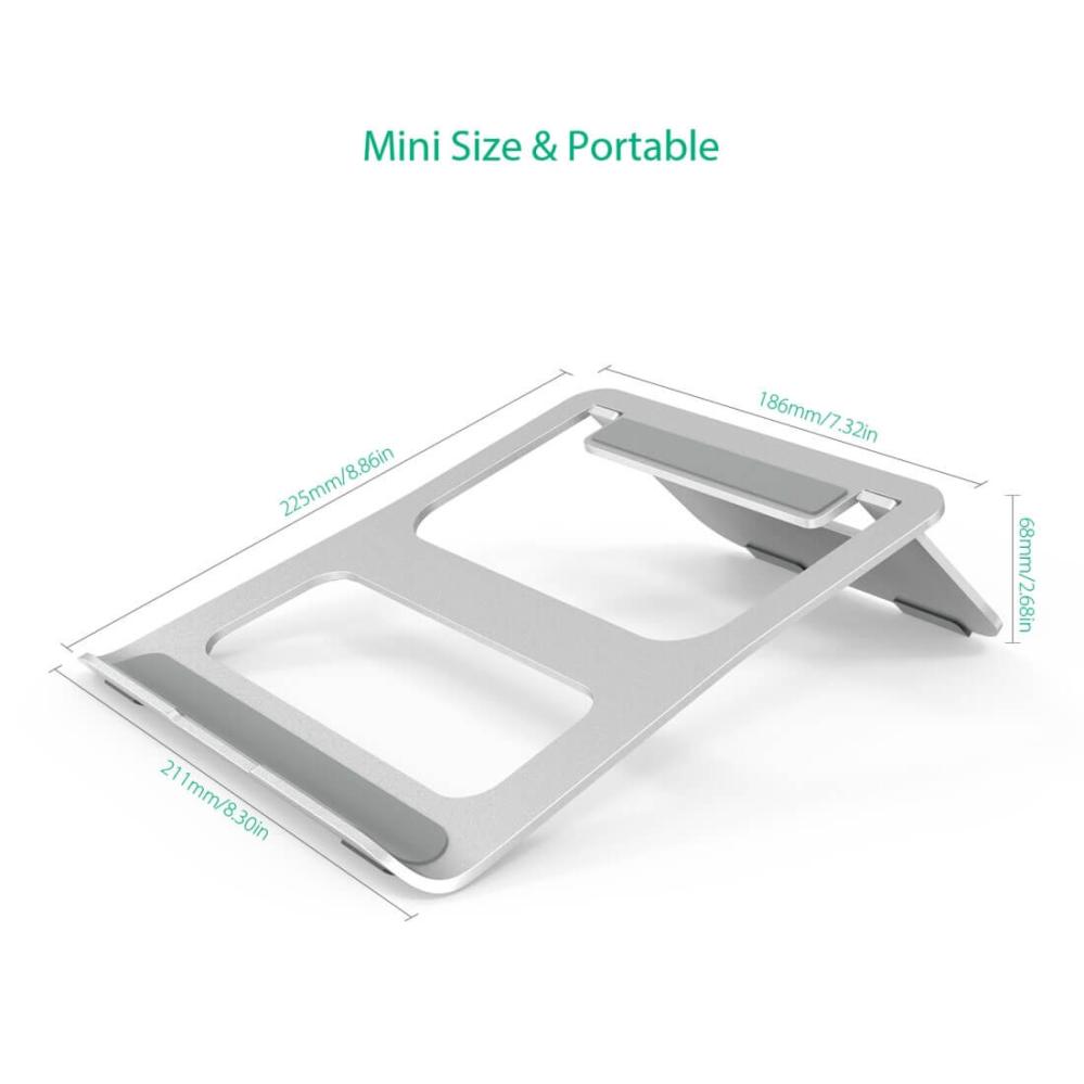 Laptopstativ/laptophållare i aluminium hopvikbar