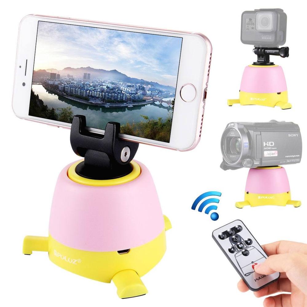 Puluz Rotationshuvud 360 grader+ fjärr+ GoPro-adapter+ mobiladapter