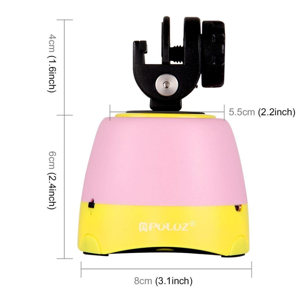 Puluz Rotationshuvud 360 grader+ fjärr+ GoPro-adapter+ mobiladapter