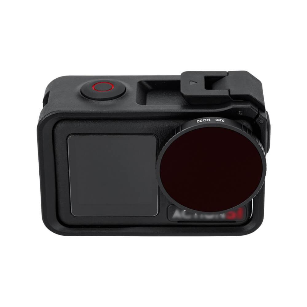 JJC F-DANK4 Filterkit: ND8, ND16, ND32 & CPL-filter för Osmo Action 5 Pro/4/3