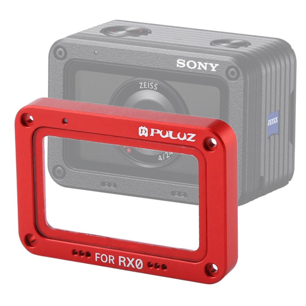 Puluz Röd Frontram och linsskydd för Sony RX0