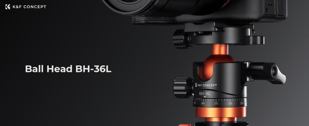 K&F Concept Kulled med panoramaindexering för kamerastativ 16kg