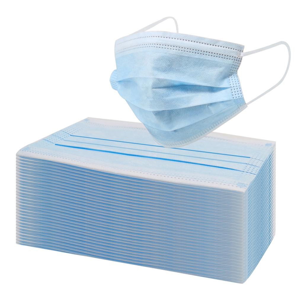 Munskydd 3-lagers flerskickt i 50-pack