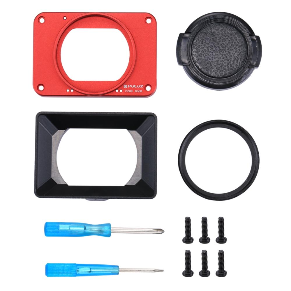 Puluz Röd Fronpanel UV-filter Motljusskydd för Sony RX0 - Snabb ...