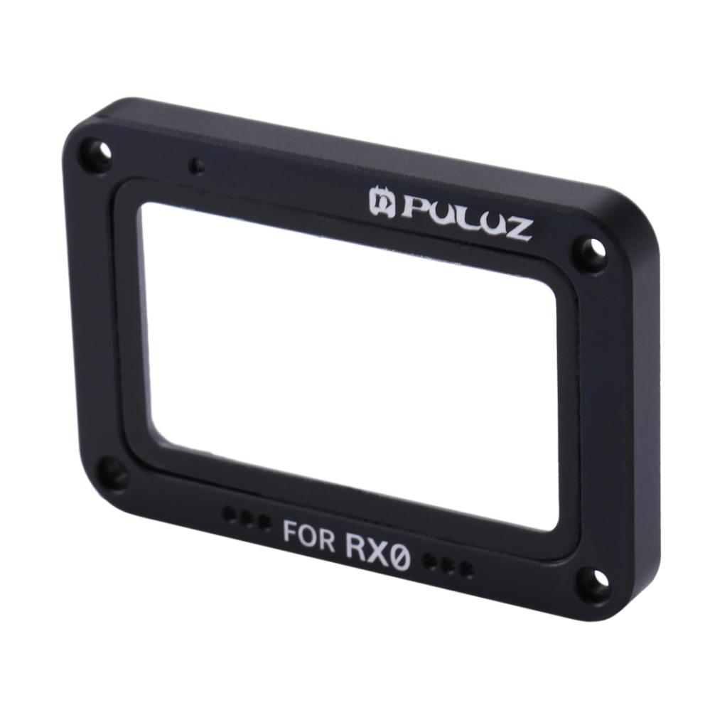 Svart Frontram och linsskydd för Sony RX0 - Puluz