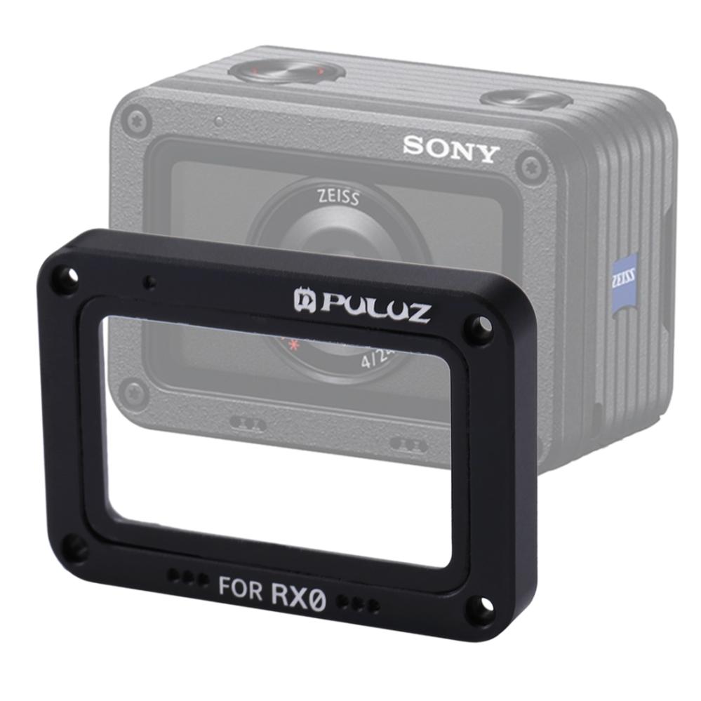 Svart Frontram och linsskydd för Sony RX0 - Puluz