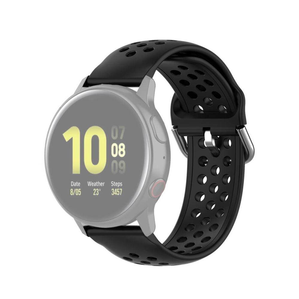 Silikonarmband för Smartwatch Svart 20mm Universal modell