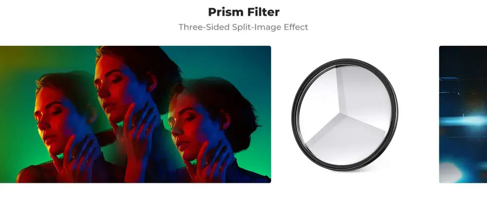  K&F Concept Kalejdoskopfilter 58 mm – Triangulärt prismafilter från Kamda – snabb leverans och trygg e-handel