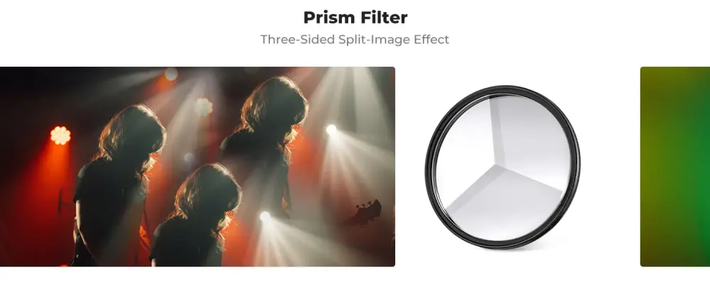  K&F Concept Kalejdoskopfilter 58 mm – Triangulärt prismafilter från Kamda – snabb leverans och trygg e-handel