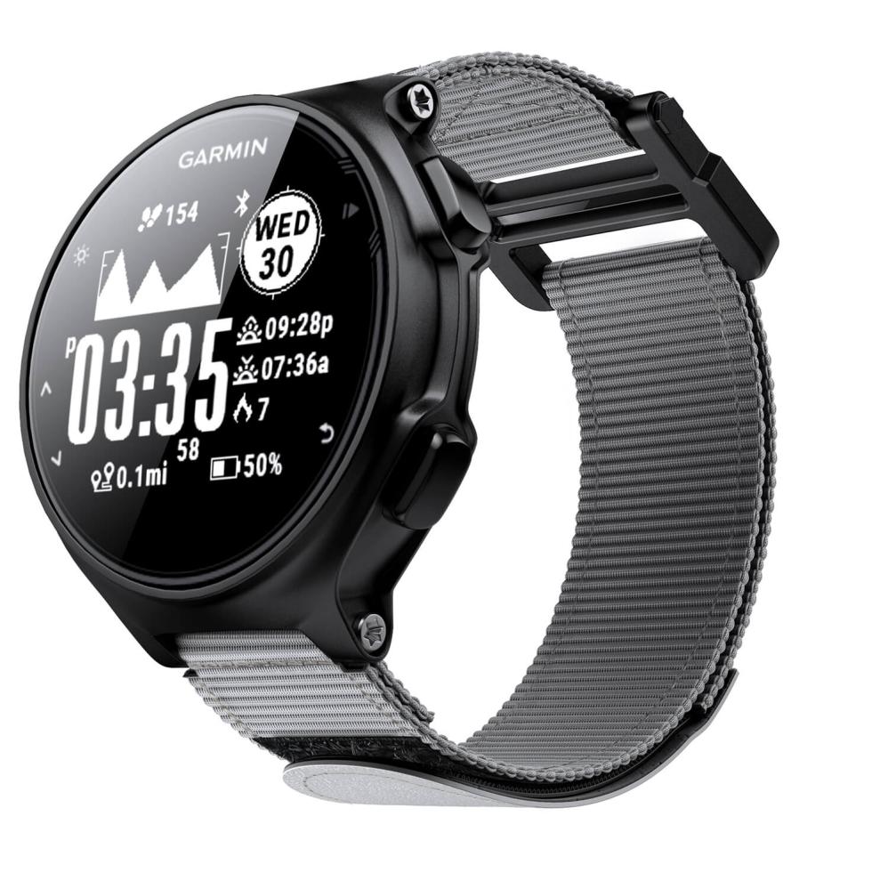 Nylonarmband Grå för Garmin Forerunner 230/235/620/630/735/735XT