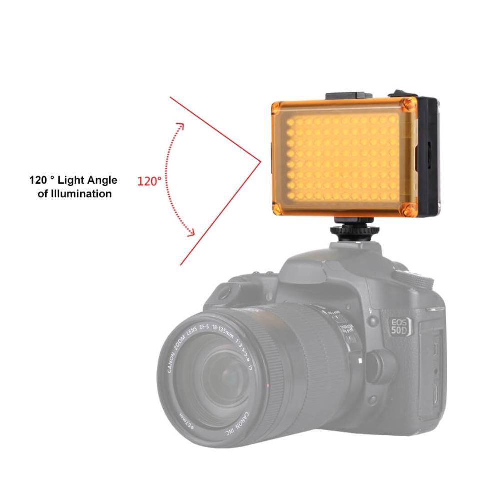 Puluz Videobelysning med 104st Lysdioder med 2st ljuspaneler 10.5x8.8x3.5cm