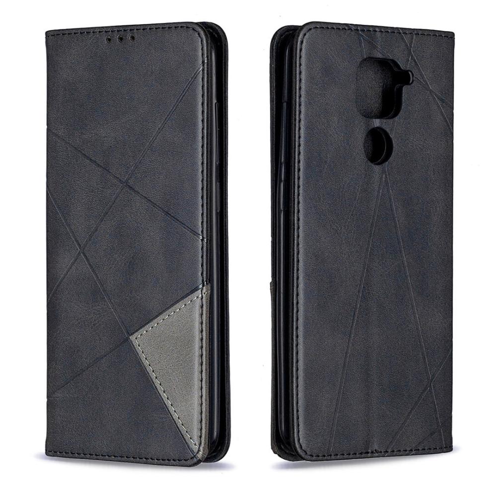 Plånboksfodral för Xiaomi Redmi Note 9 Svart & Grå mönster