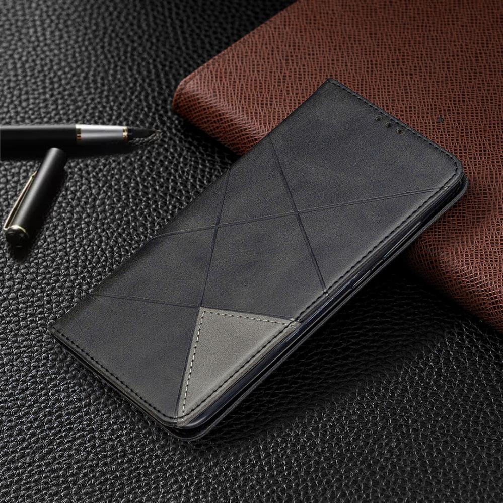 Plånboksfodral för Xiaomi Redmi Note 9 Svart & Grå mönster