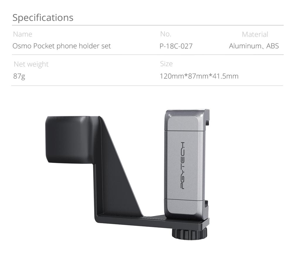PGYTECH OSMO Pocket Mobilhållare