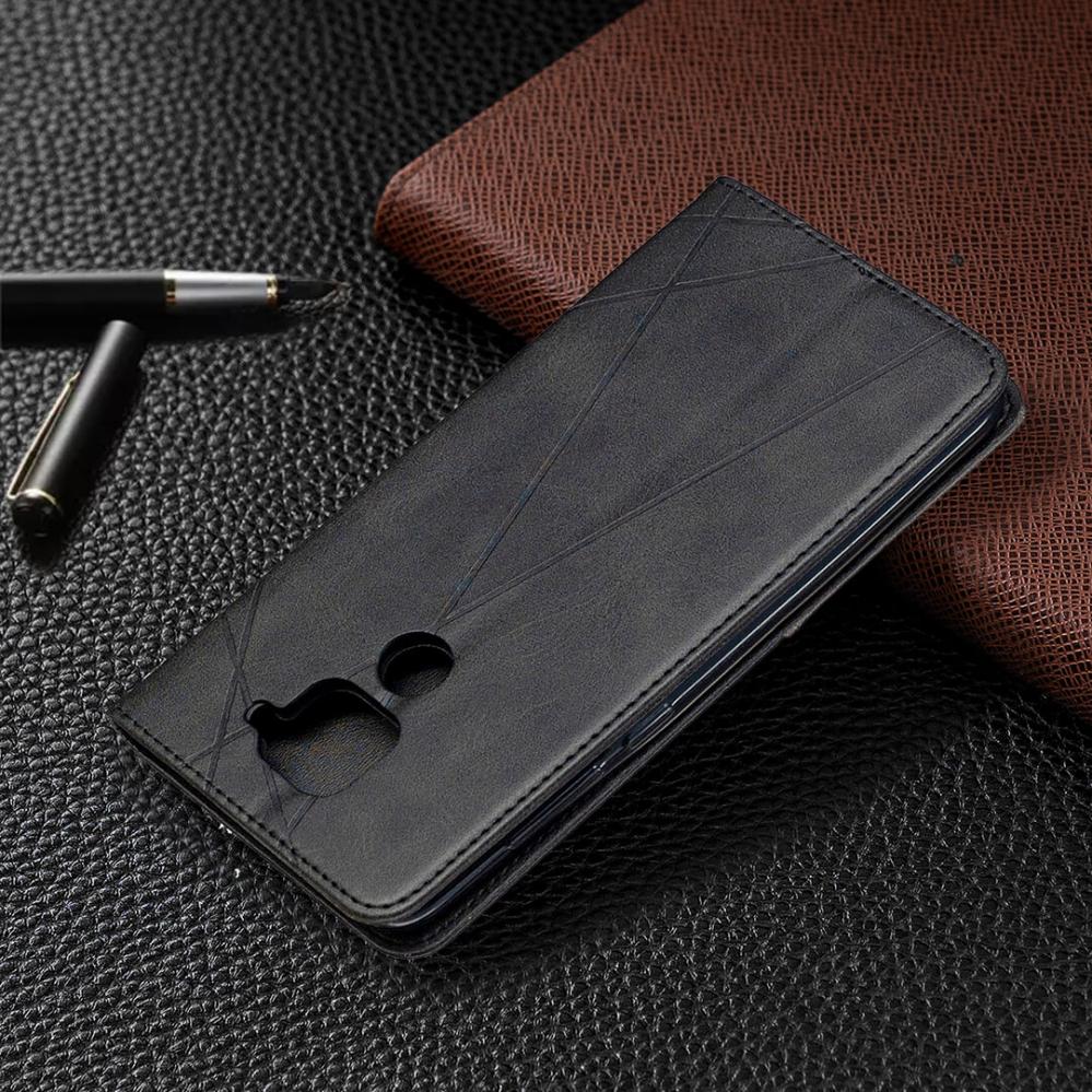 Plånboksfodral för Xiaomi Redmi Note 9 Svart & Grå mönster