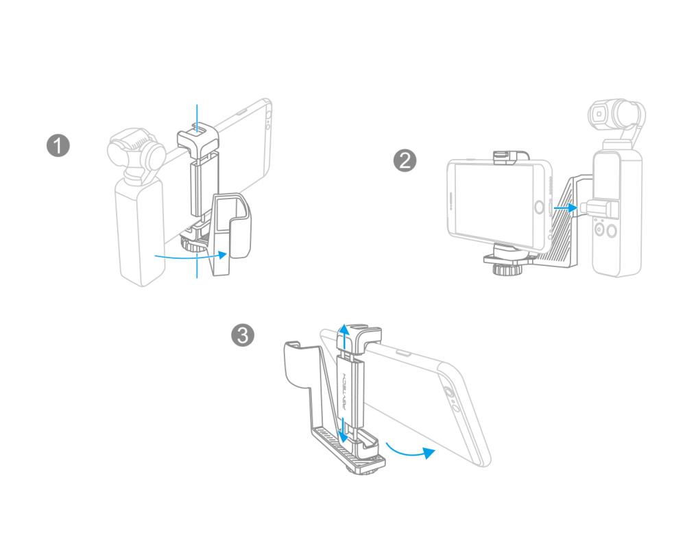 PGYTECH OSMO Pocket Mobilhållare