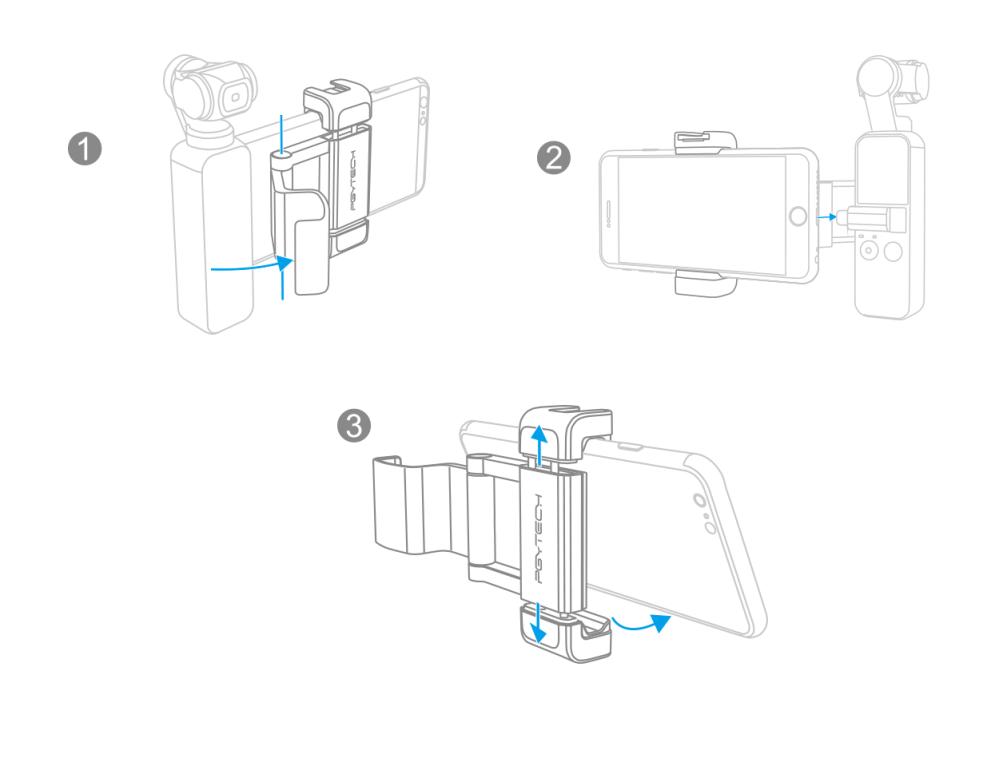 PGYTECH Mobilhållare för OSMO Pocket Plus i stilren design