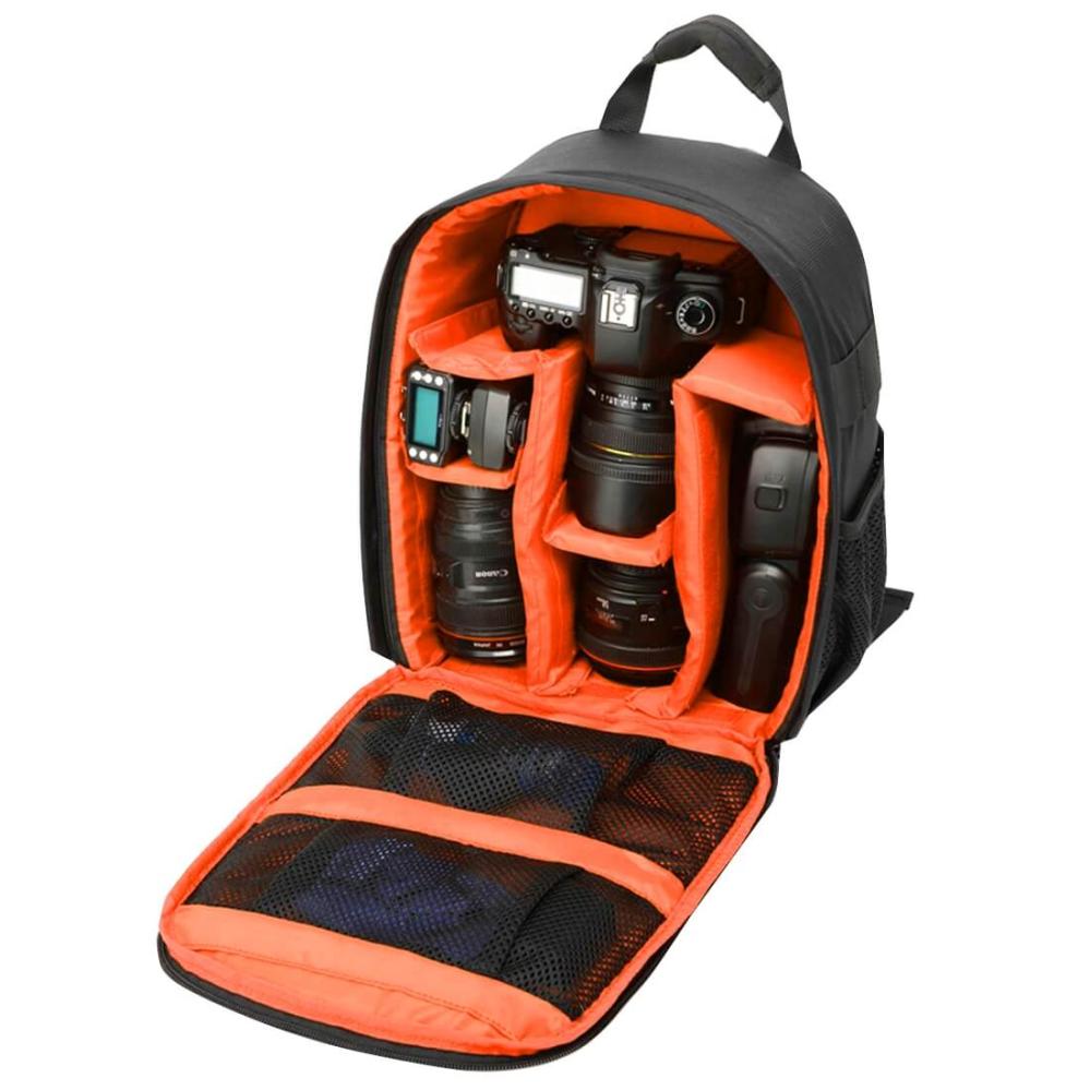 Indepman Kameraryggsäck Svart/Orange