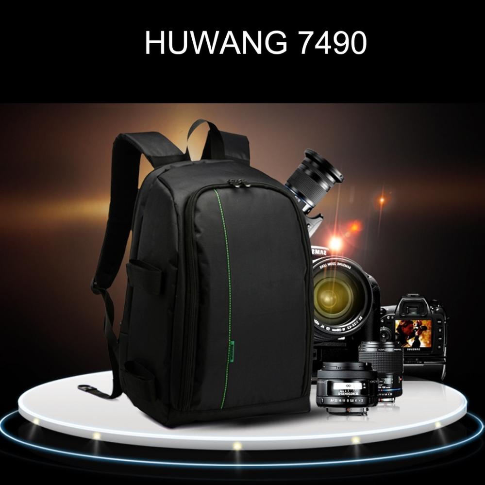 Huwang Kameraryggsäck för 1x systemkameras + 2-5x objektiv