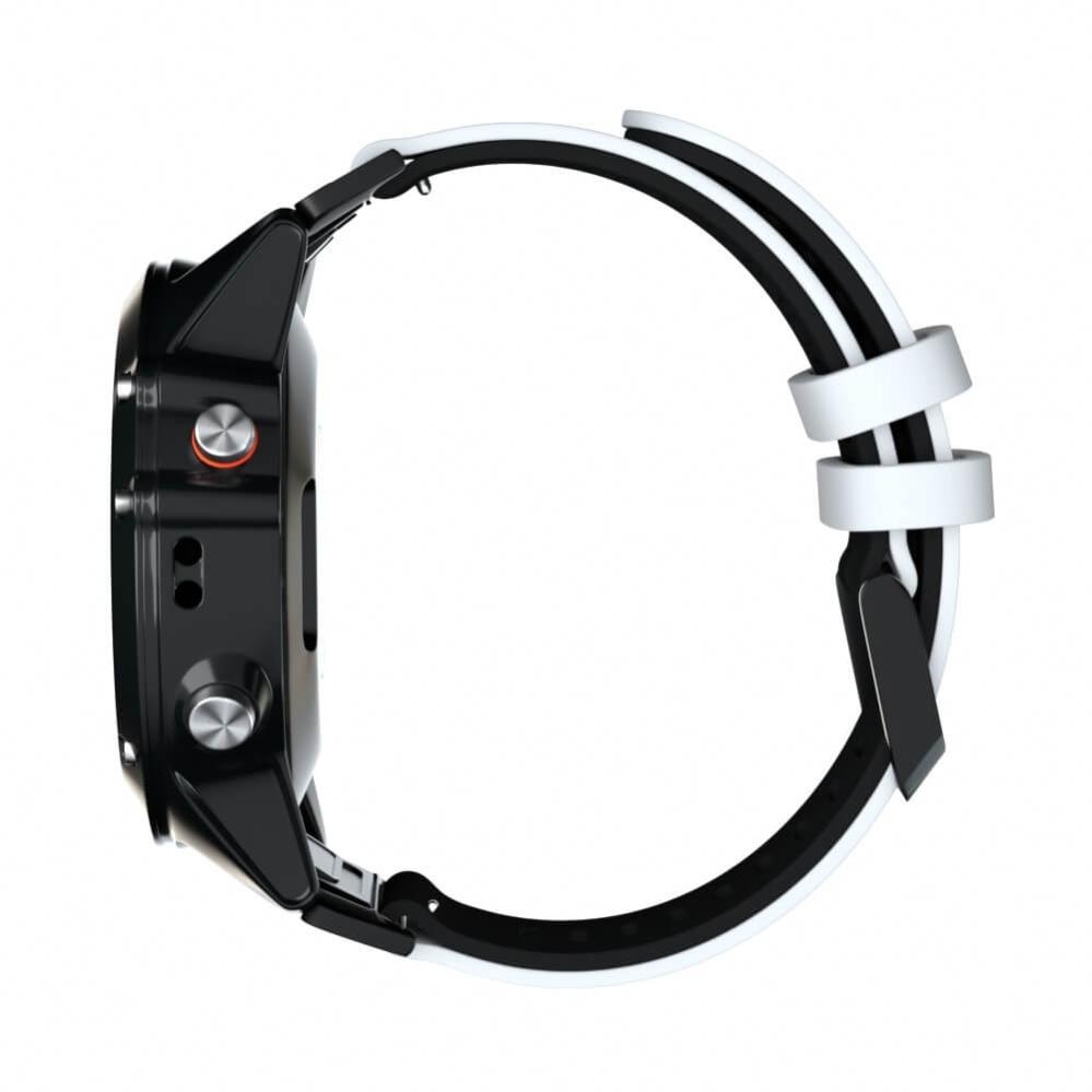 Silikonarmband Vit & Svart för Garmin Fenix 5X/6X