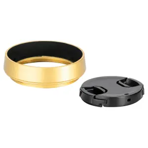  JJC Motljusskydd & objektivlock för Leica Q-Serien Q3 Q2 Q1 guld