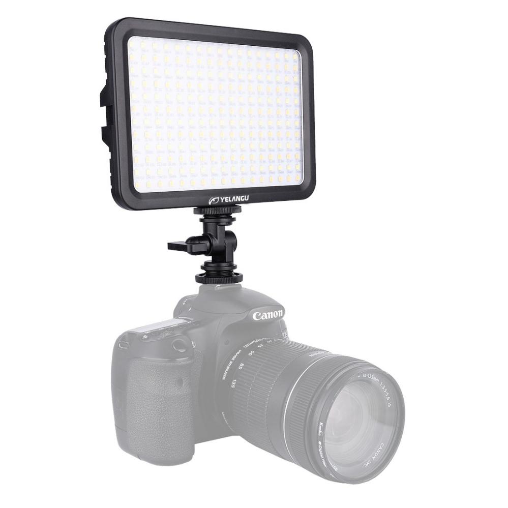 YELANGU 204st LEDs Dimbart Videoljus (17x12cm) - 1000LM, 3300-5600K