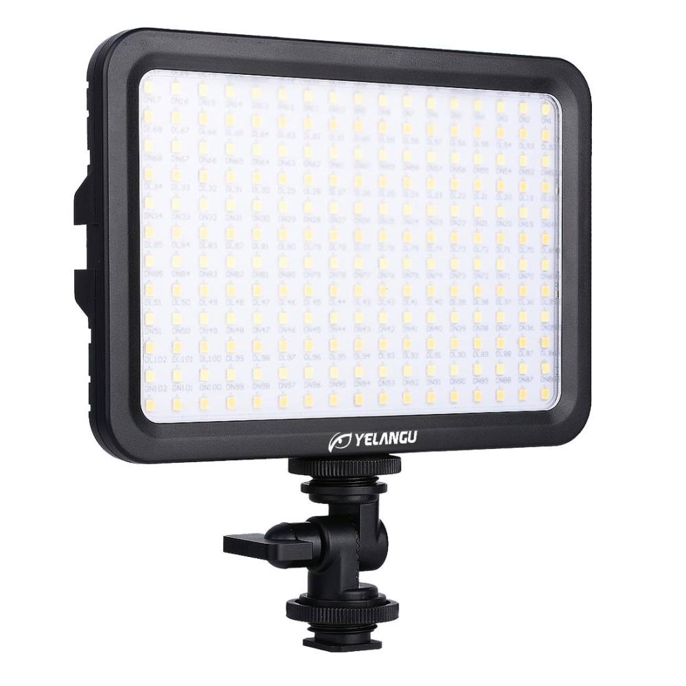YELANGU 204st LEDs Dimbart Videoljus (17x12cm) - 1000LM, 3300-5600K