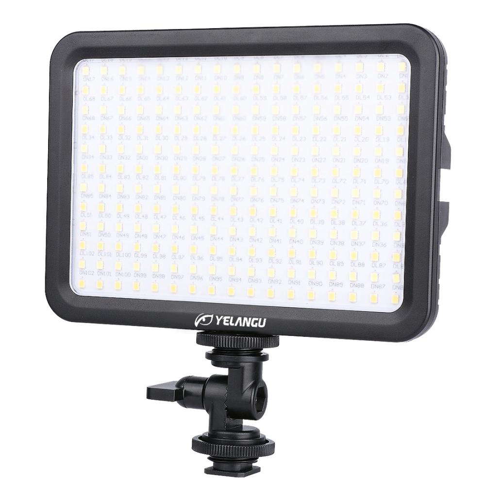 YELANGU 204st LEDs Dimbart Videoljus (17x12cm) - 1000LM, 3300-5600K