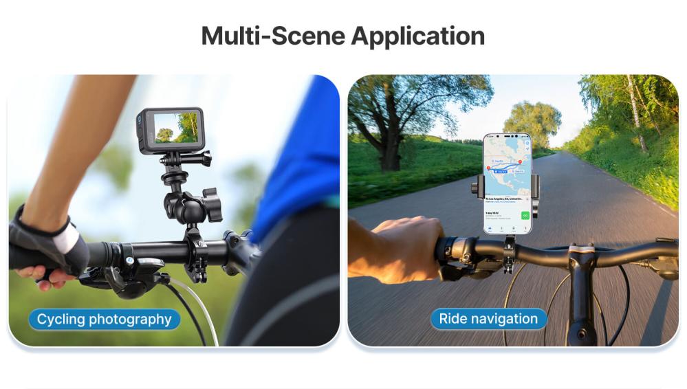 Ulanzi Mobilhållare/Actionkamerahållare för cykel