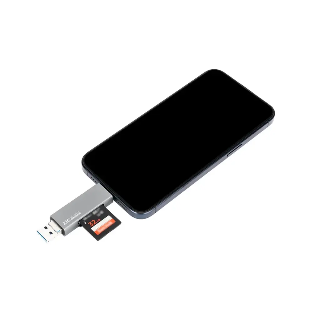  JJC CR-UTC3II USB 3.0 minneskortsläsare för SD & microSD från Kamda – snabb leverans och trygg e-handel