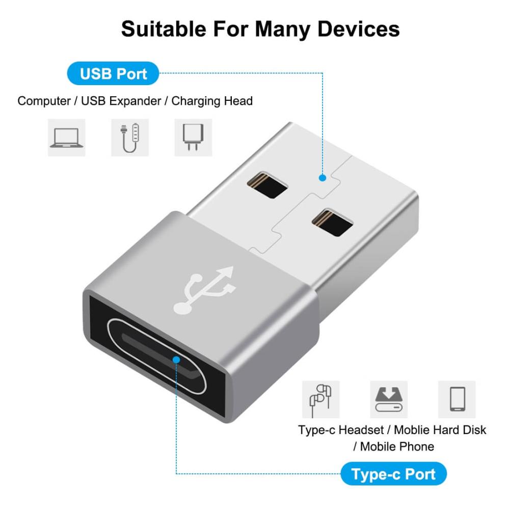 Haweel USB adapter till USB-C