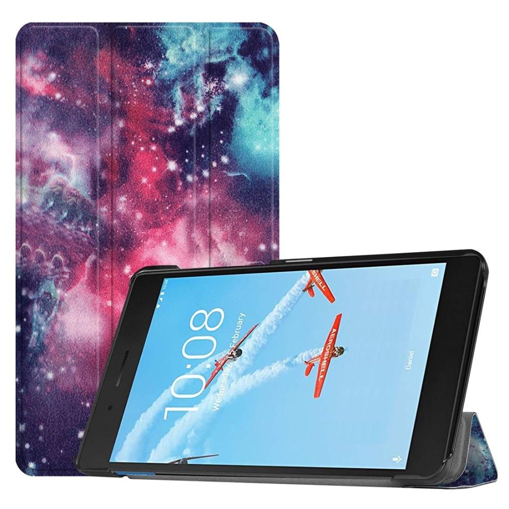 Fodral för Lenovo Tab E7 / TB-7104F - Rymdmönster