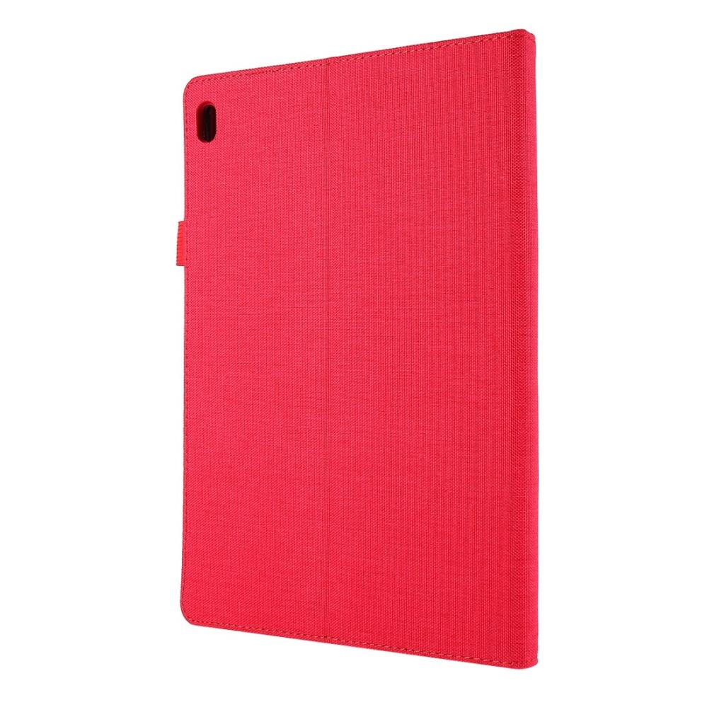 Fodral för Lenovo Tab E10 10.1 Röd textil