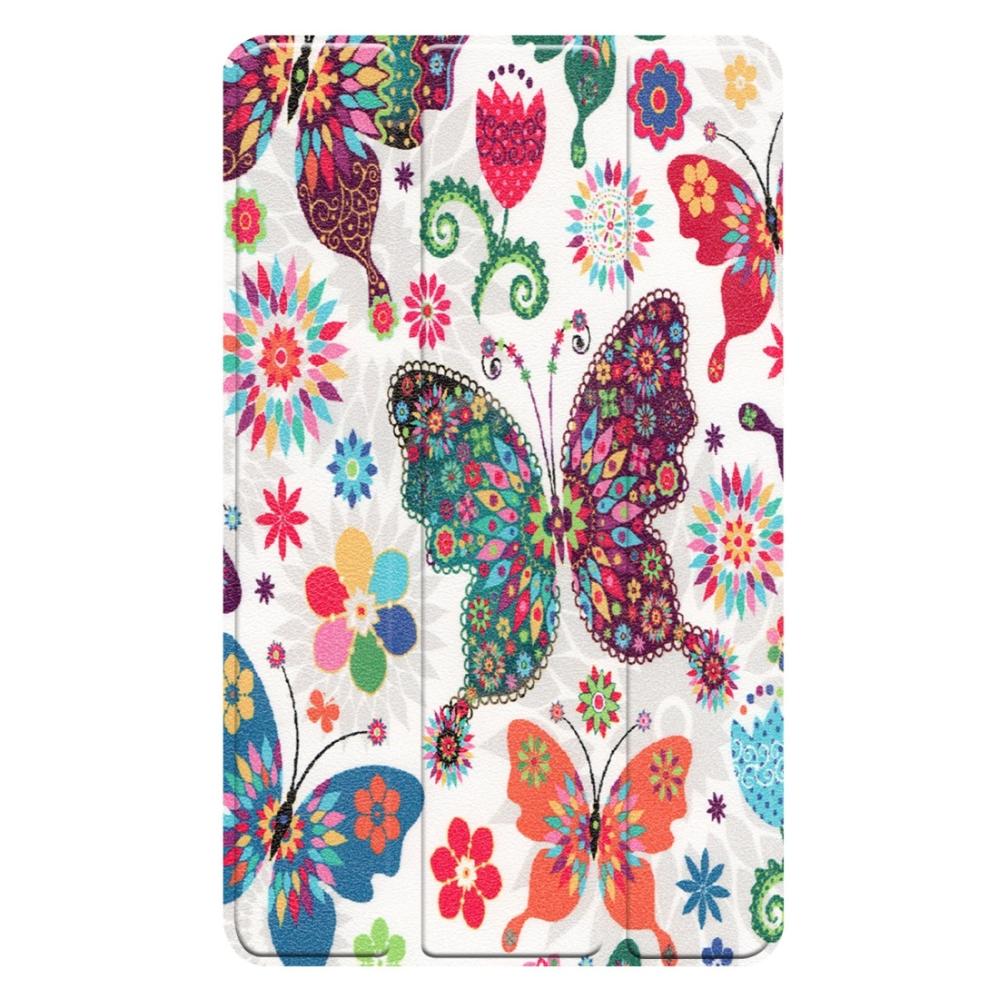  Fodral för Lenovo Tab E8 TB-8304F - Fjärilsmönster