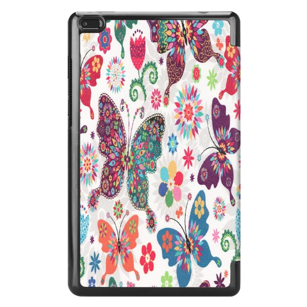  Fodral för Lenovo Tab E8 TB-8304F - Fjärilsmönster
