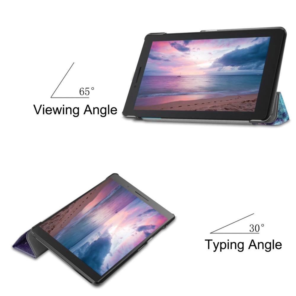 Fodral för Lenovo Tab E8 TB-8304F - Rymdmönster