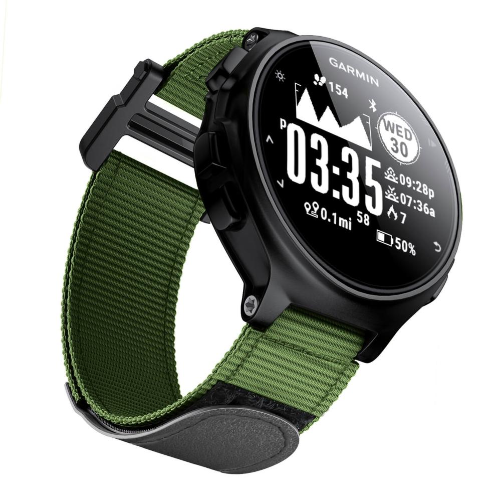 Nylonarmband Armegrön för Garmin Forerunner 230/235/620/630/735/735XT